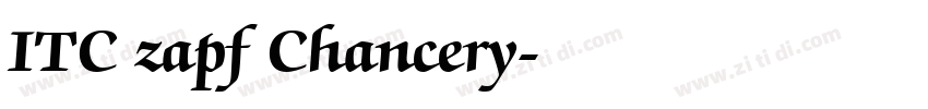 ITC zapf Chancery字体转换